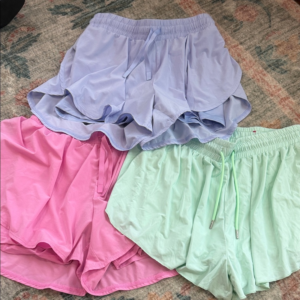 Girl’s Pastel Shorts Set